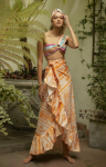 Picture of Petrona Skirt Orange Tribal Print