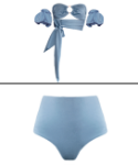 Picture of T1015 /Gitana Top Bikini blue
