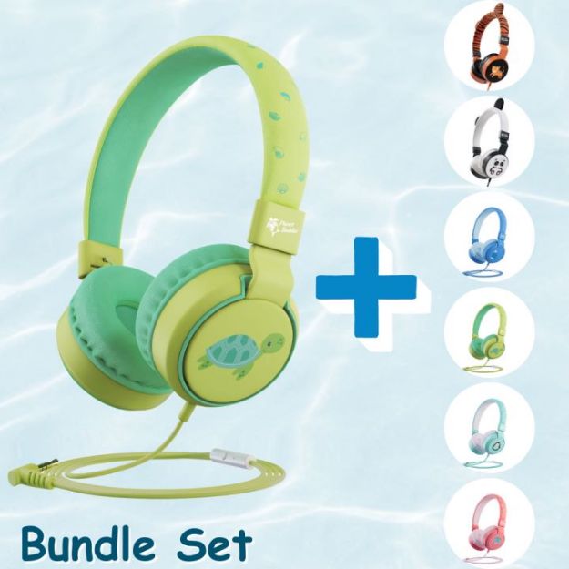 图片 Planet Buddies 小海龟儿童耳机 2件套裝 (6种不同组合)