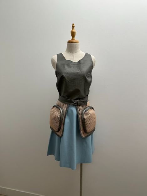 Picture of Leather Vest  with Leather Skirt and Belt